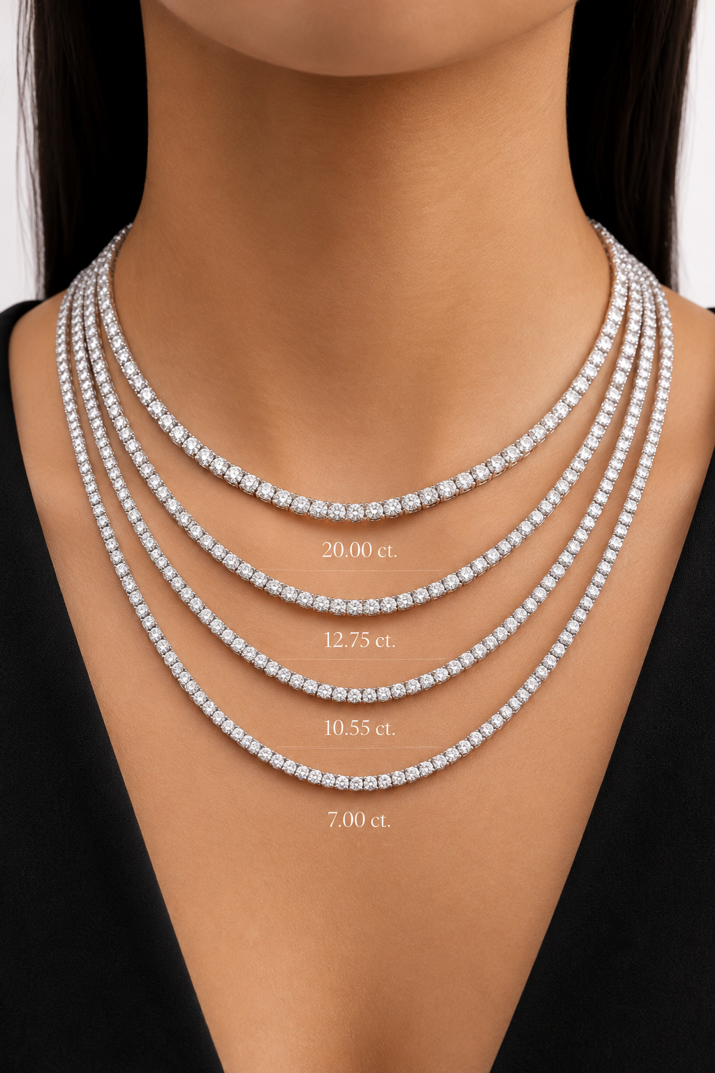How Many Carats Should a Tennis Necklace Be? A Complete Capucelli Guide