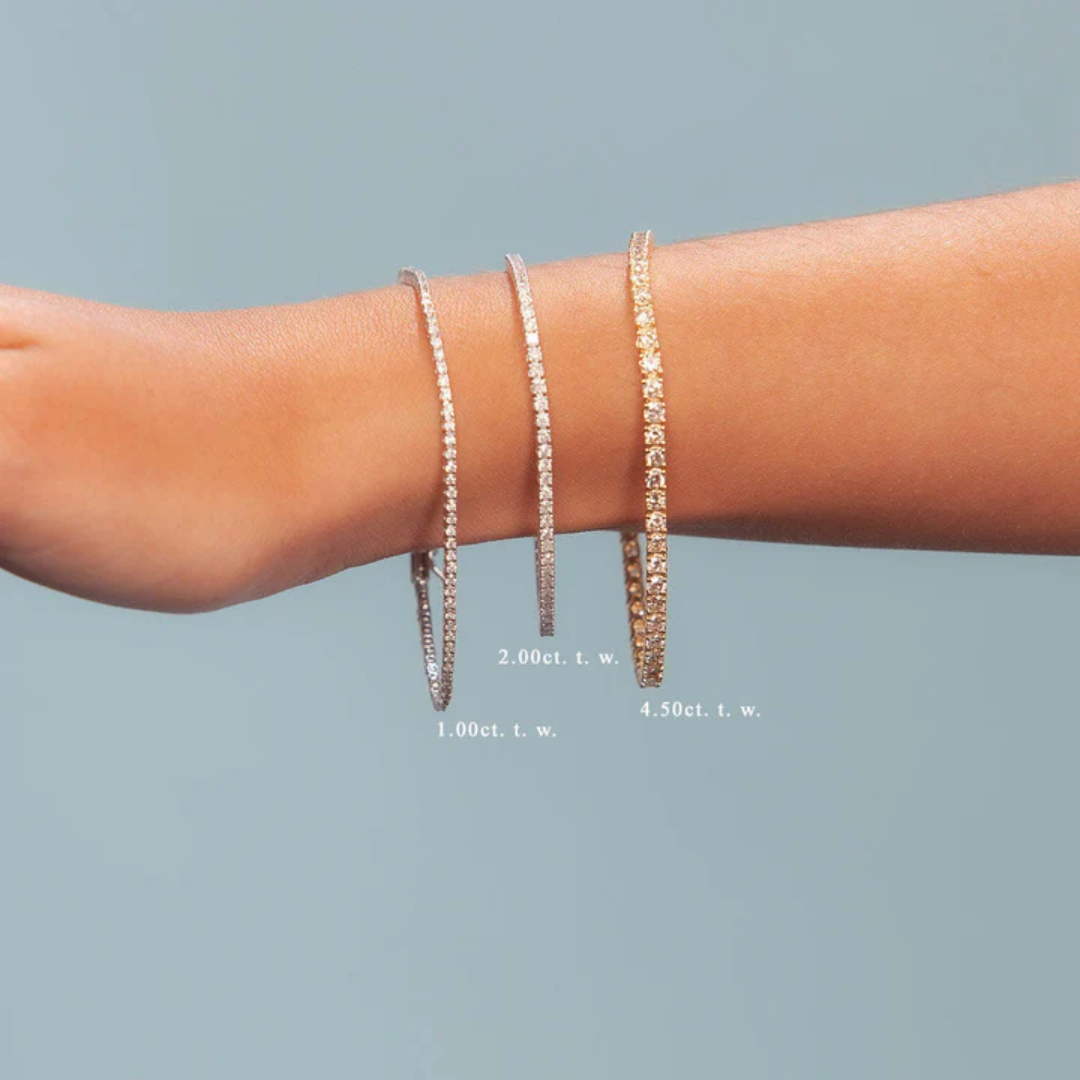 capucelli lab grown tennis bracelets