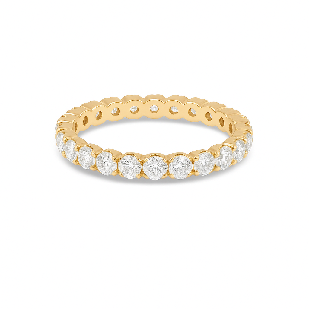 Diamond Eternity Band Ring (1 to 7 ct.) in 14K Gold