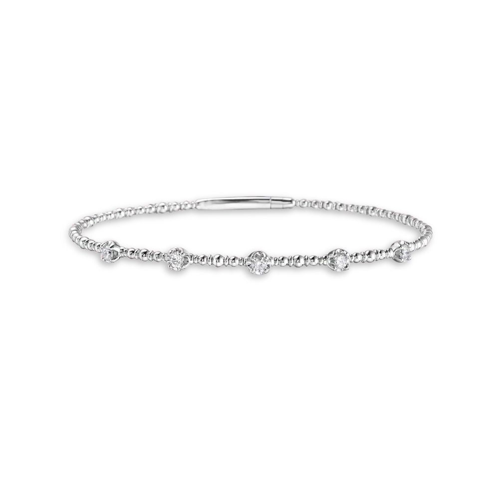 Diamond Flexible Bangle Bracelet (0.35 ct.) in 14K Gold