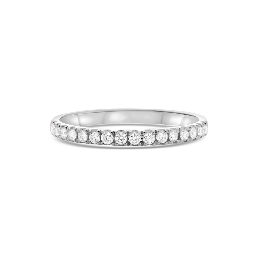 Diamond Halfway Eternity Band in 14K Gold, 2.60 mm wide