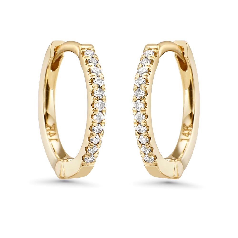 Diamond Huggies Earrings (0.12 ct.) in 14K Gold