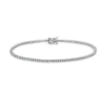 Diamond Tennis Bracelet (1.00 ct.) 1.7 mm 4-Prongs Setting in 14K Gold