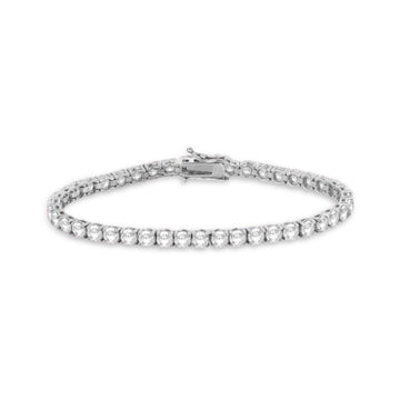 Diamond Tennis Bracelet (16.00 ct.) 5 mm 4-Prongs Setting in 14K Gold