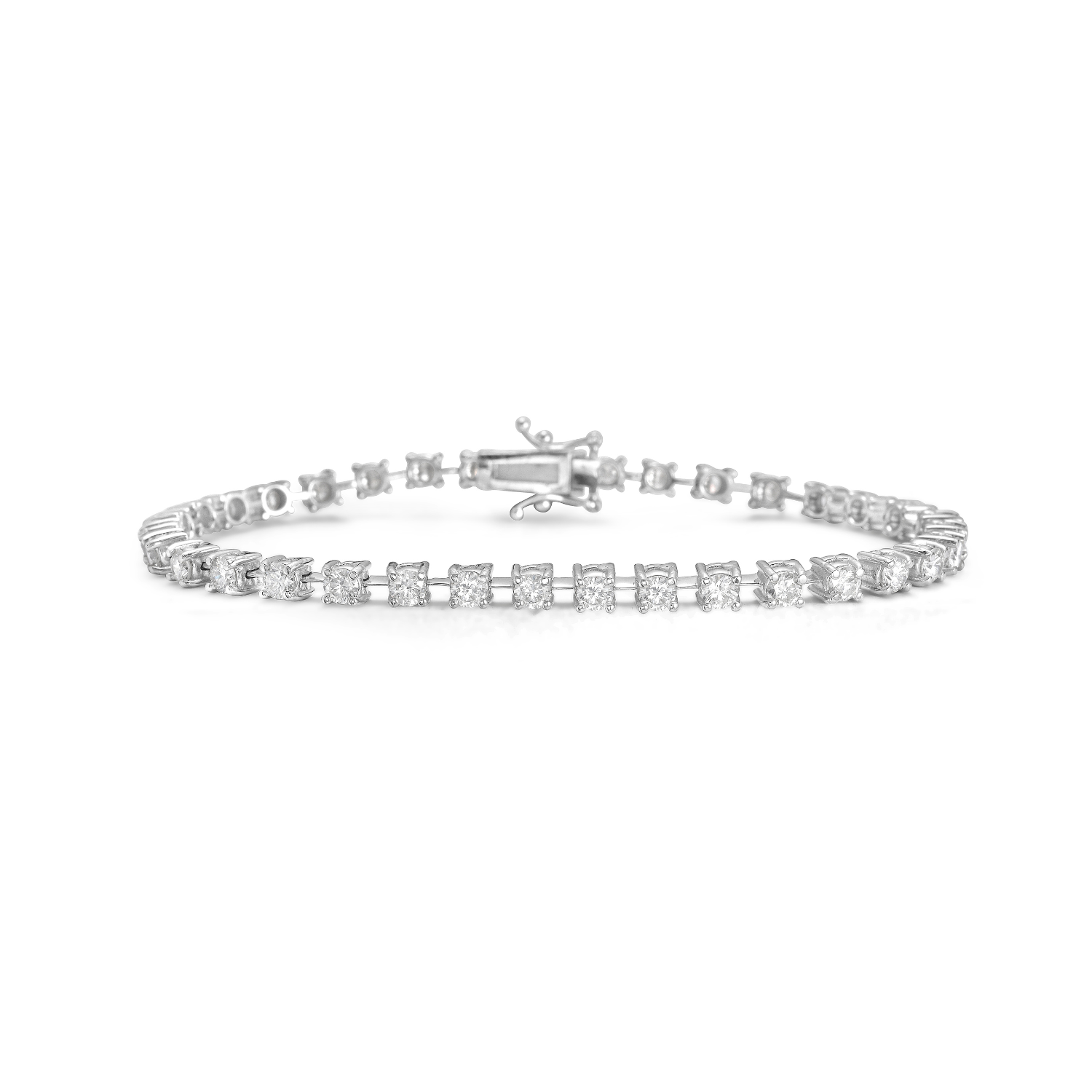 Diamond Tennis Bracelet (4.00 ct.) 3.10 mm 4-Prongs Setting in 14K Gold