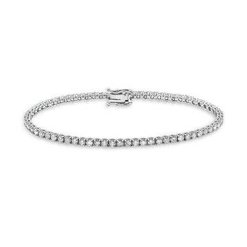 Diamond Tennis Bracelet (4.00 ct.) 2.5 mm 4-Prongs Setting in 14K Gold