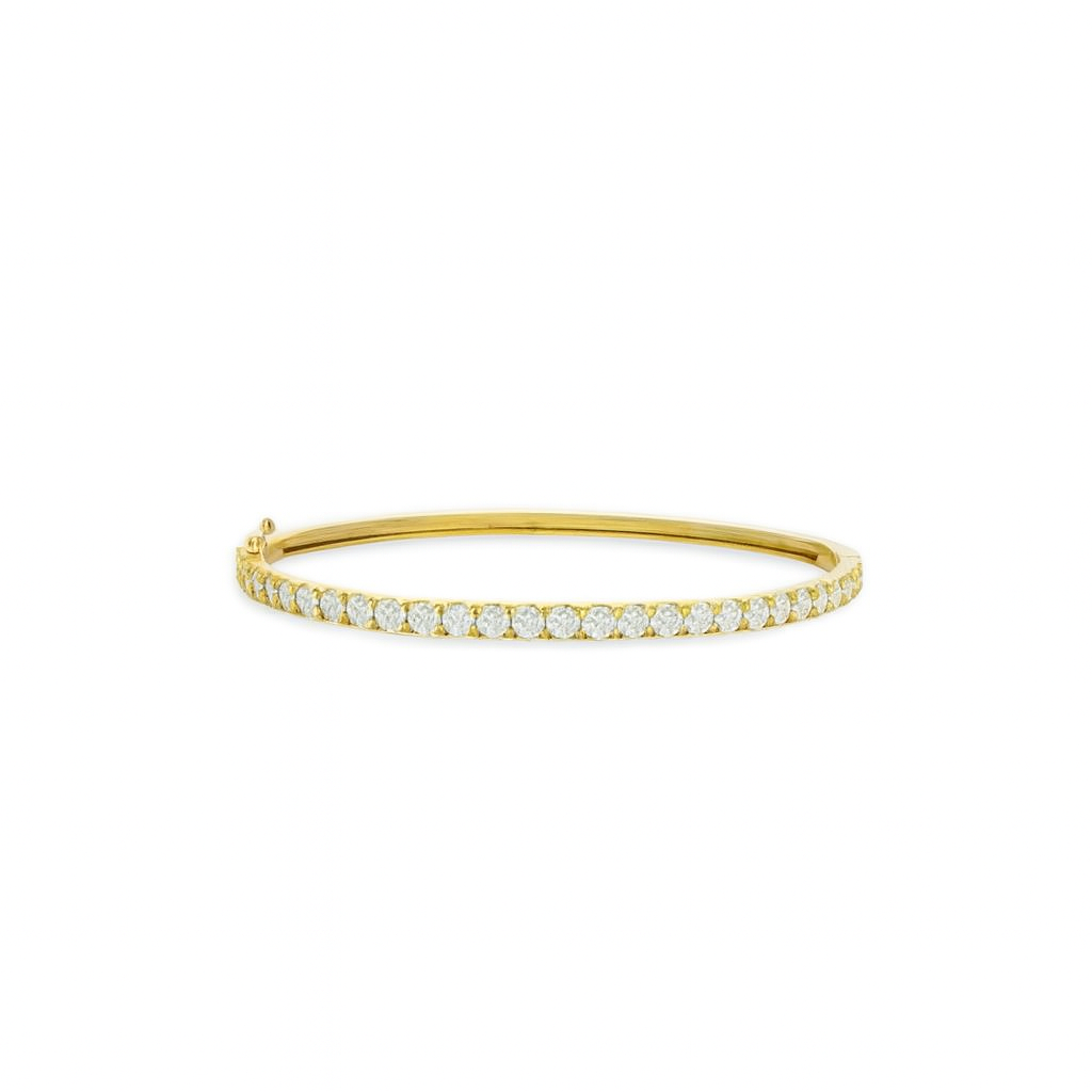 Diamond Bangle Bracelet (3.00 ct.) in 14K Gold