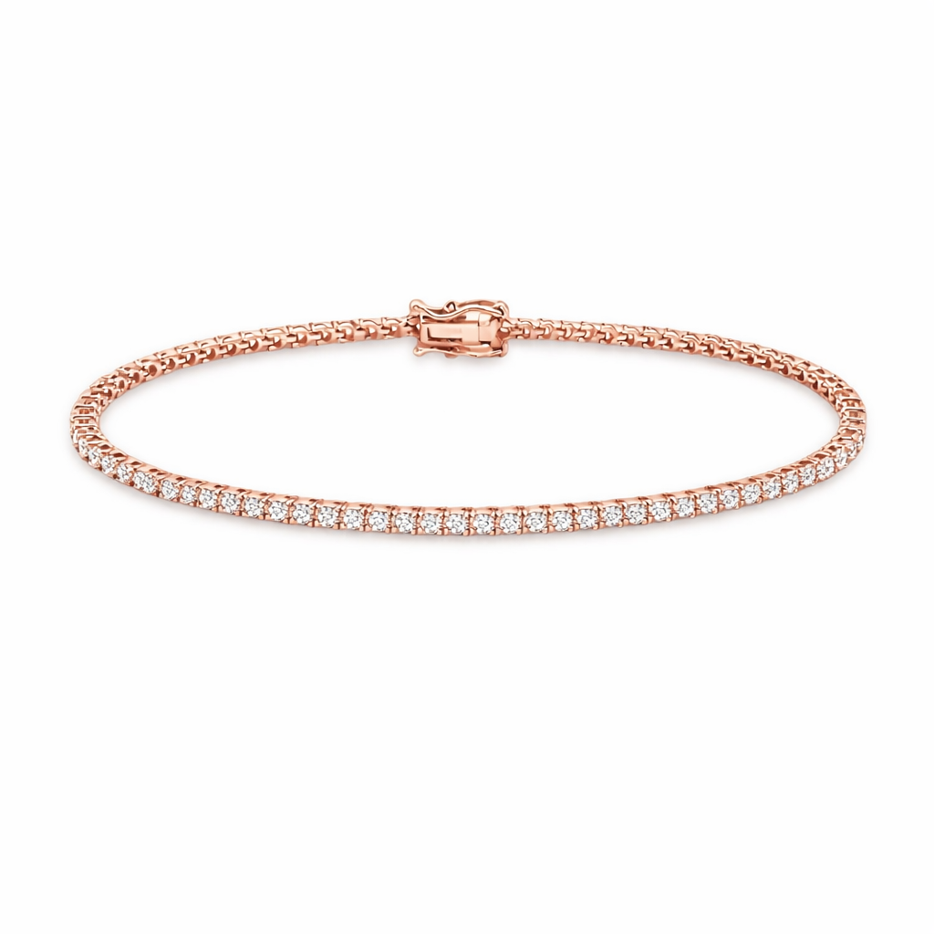 Diamond Tennis Bracelet (1.50 ct.)  1.7 mm 3-Prongs Setting in 14K Gold