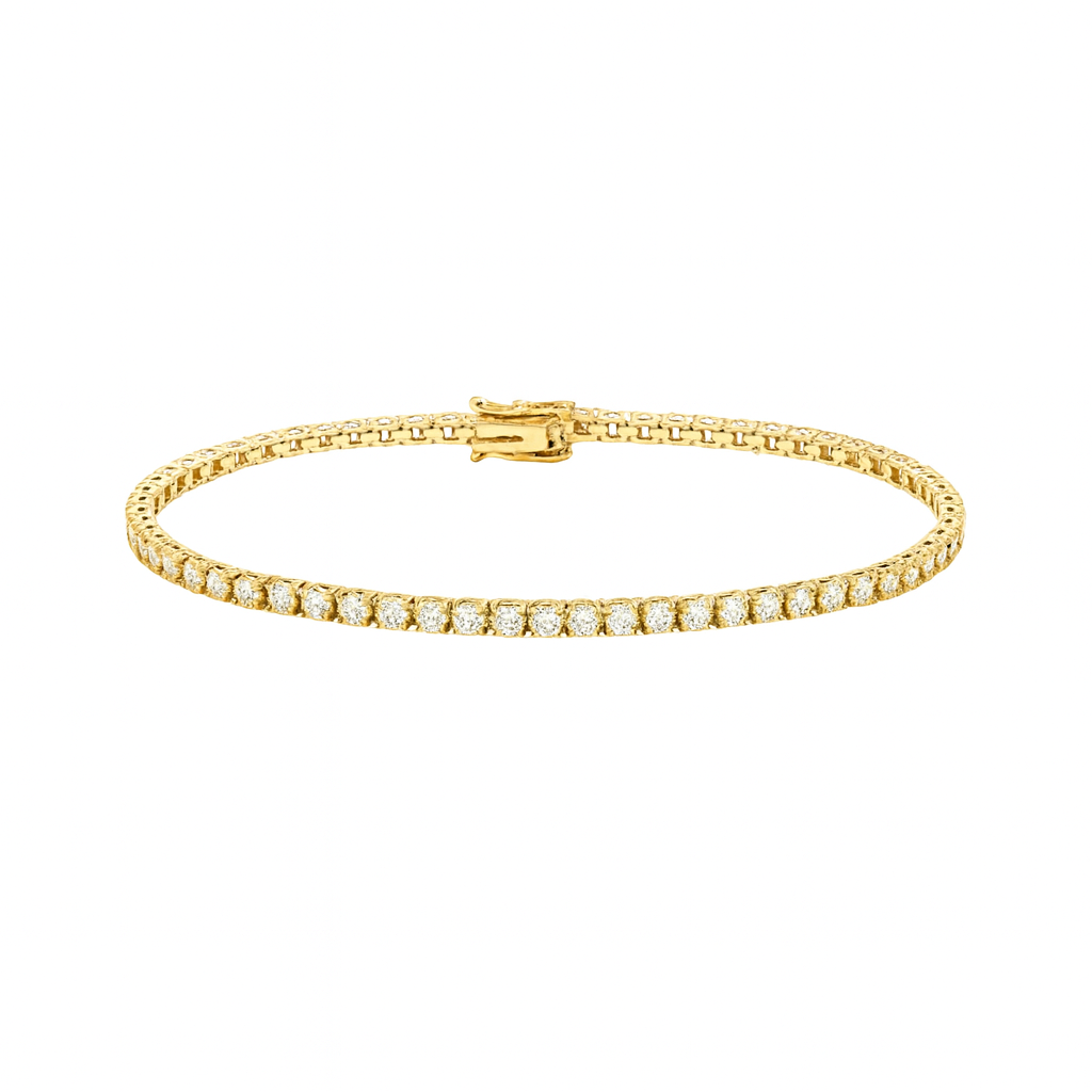 Ready to Ship Diamond Tennis Bracelet (2.00 ct.) 1.8 mm 4-Prongs Setting in 14K Gold