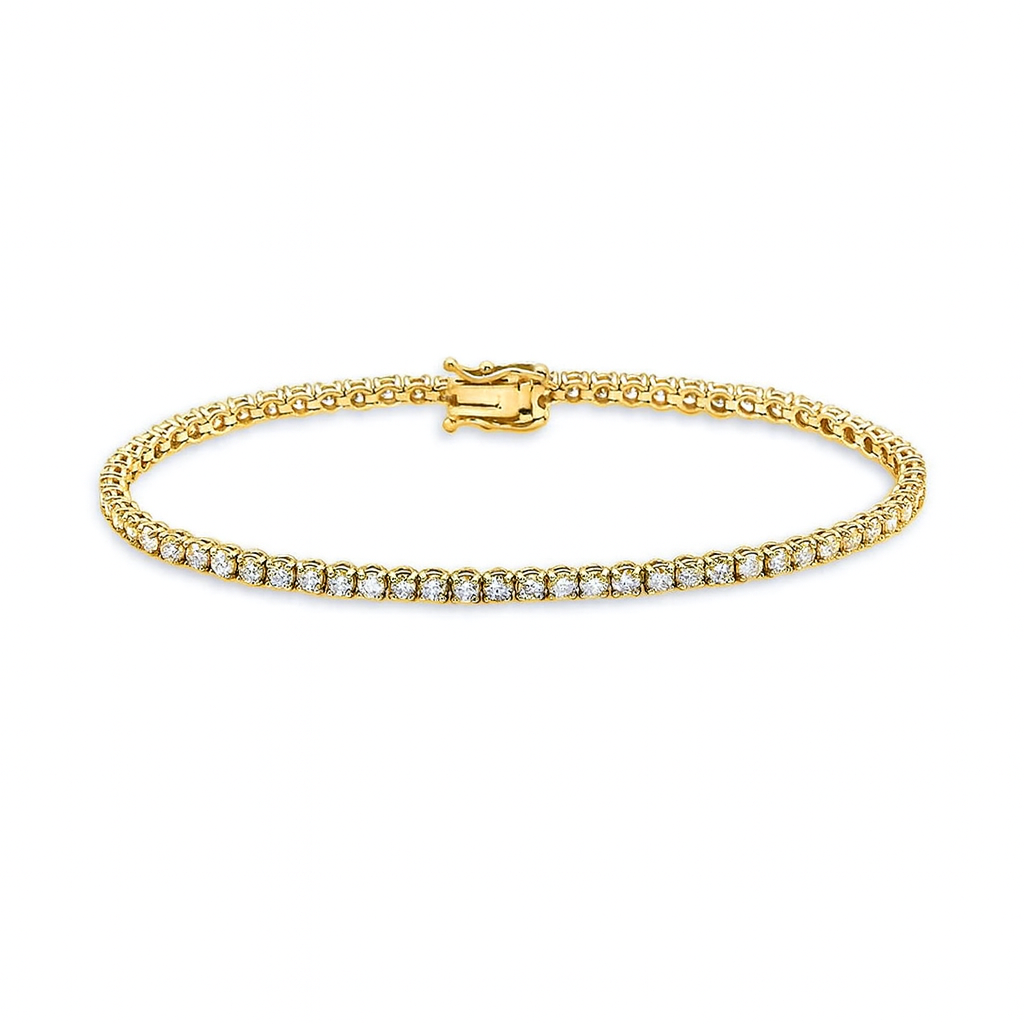 Diamond Tennis Bracelet (4.50 ct.) 2.7 mm 4-Prongs Setting in 14K Gold
