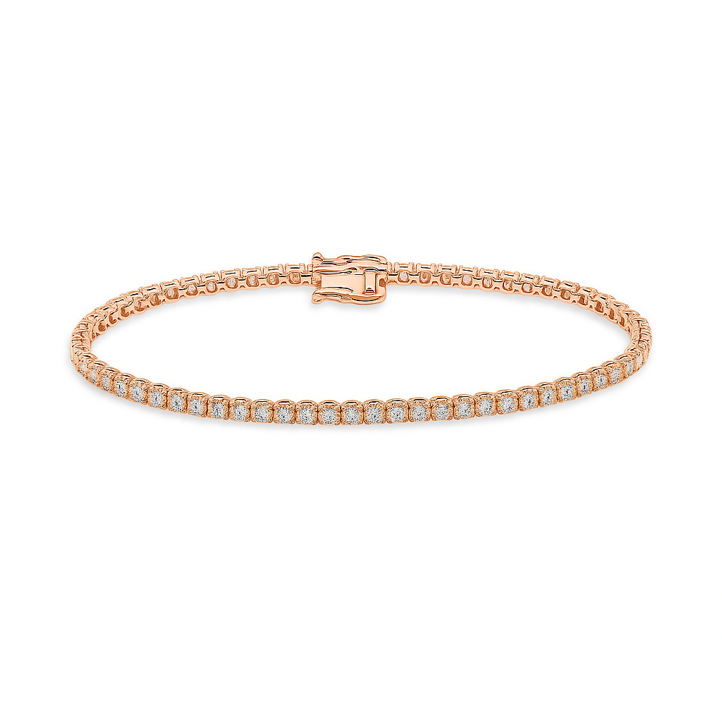 Diamond Tennis Bracelet (4.50 ct.) 2.7 mm 4-Prongs Setting in 14K Gold