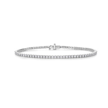 Lab Grown Diamond Tennis Bracelet (2.00 ct.) 2.40mm 4-Prongs Setting in 14K Gold