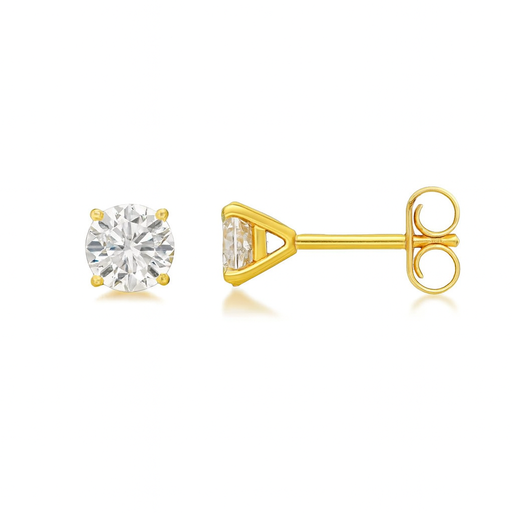Lab Grown Diamond Stud Earrings (0.50 ct.) in 14K Gold