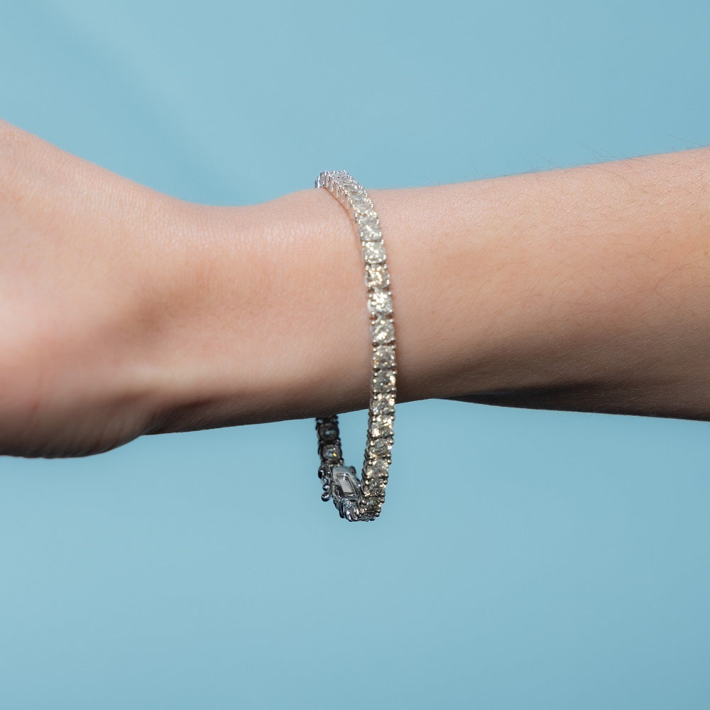 Diamond Tennis Bracelet (8.50 ct.) 3.8 mm 4-prongs Setting in 14K Gold