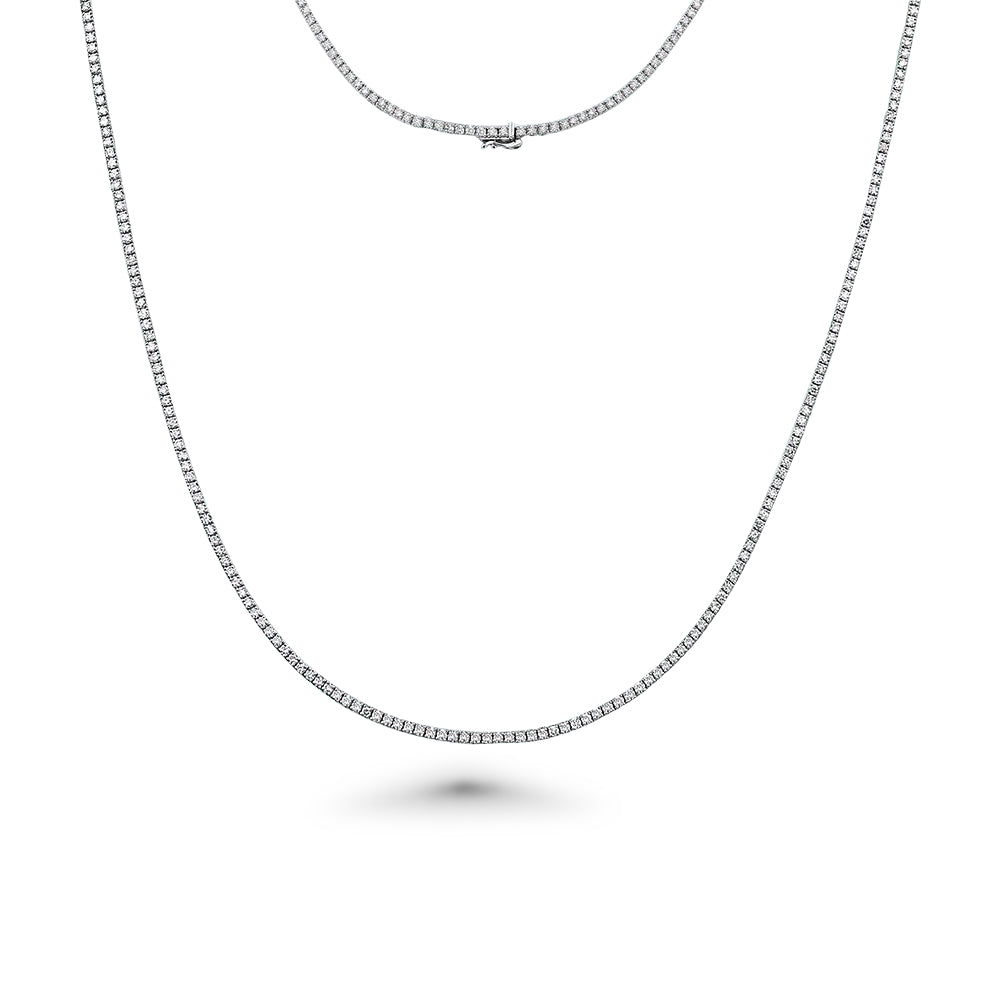 Showroom Collection Diamond Tennis Necklace (6.00 ct.) 2.2 mm 4-Prongs Setting in 14K Gold