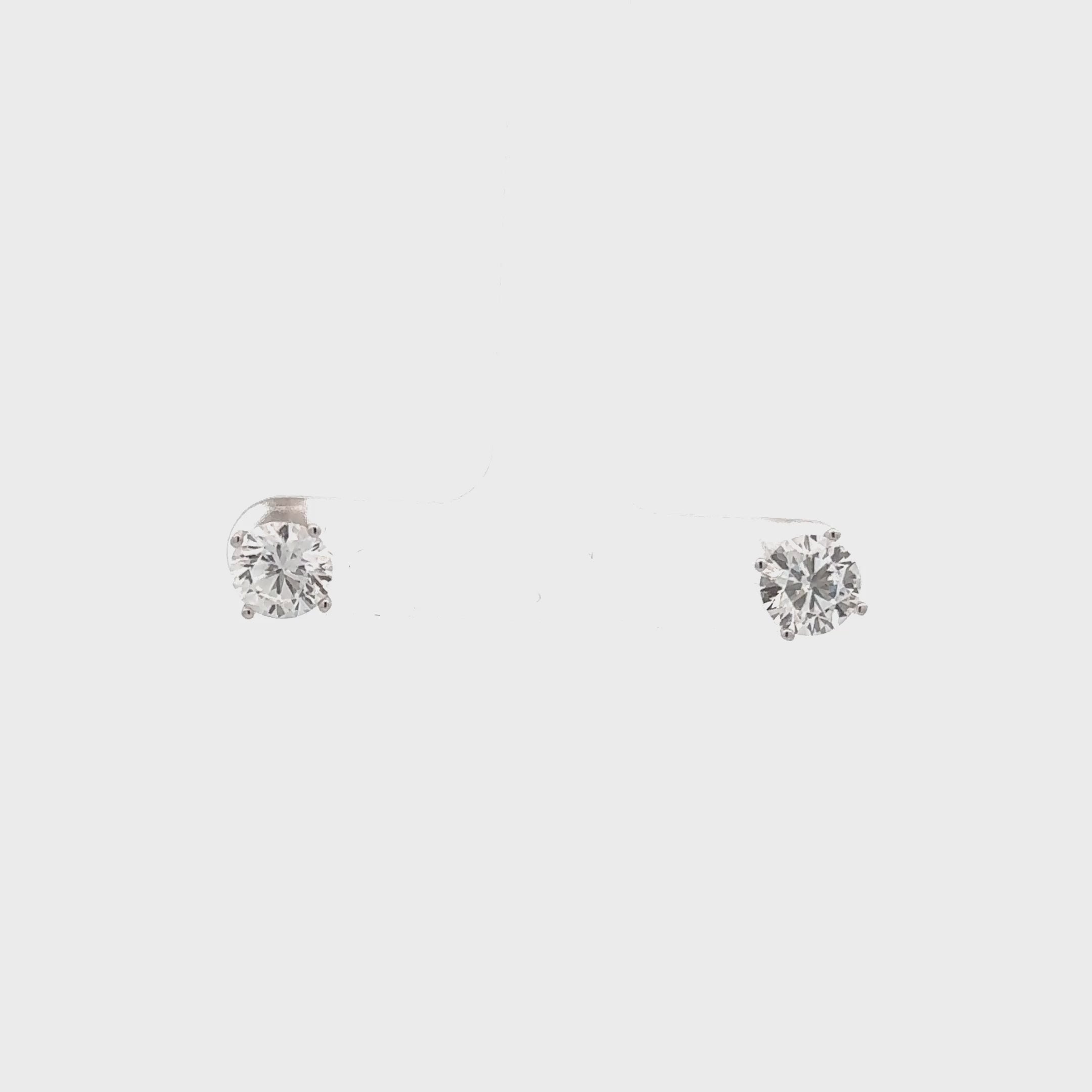 Lab Grown Diamond Stud Earrings (2.50 ct.) in 14K Gold
