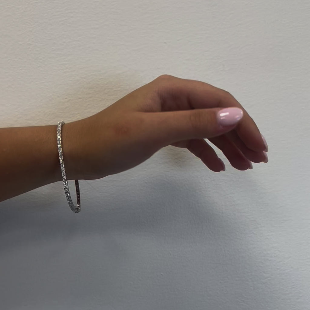 Diamond Tennis Bracelet (3.00 ct.) 4-Prongs Setting - Made in Italy