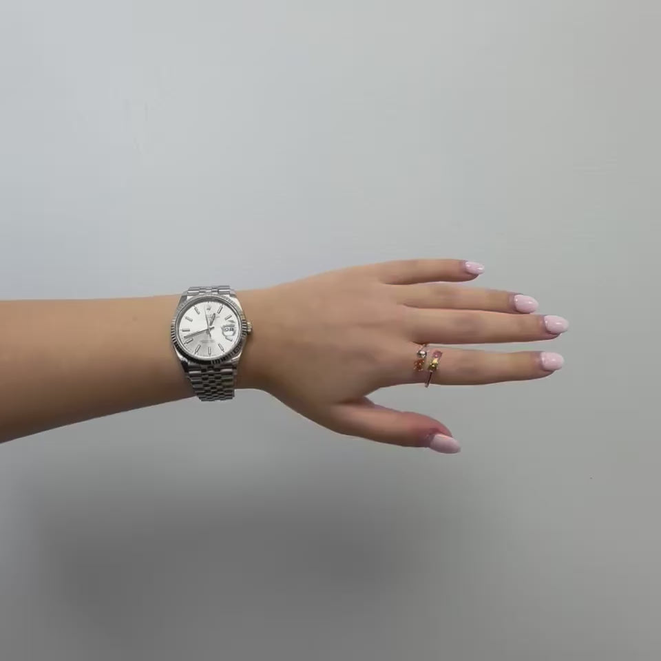 Mixed Shape Multi Color Sapphire Open Wrap Ring (1.20 ct.) 4-Prongs Setting in 14K Gold