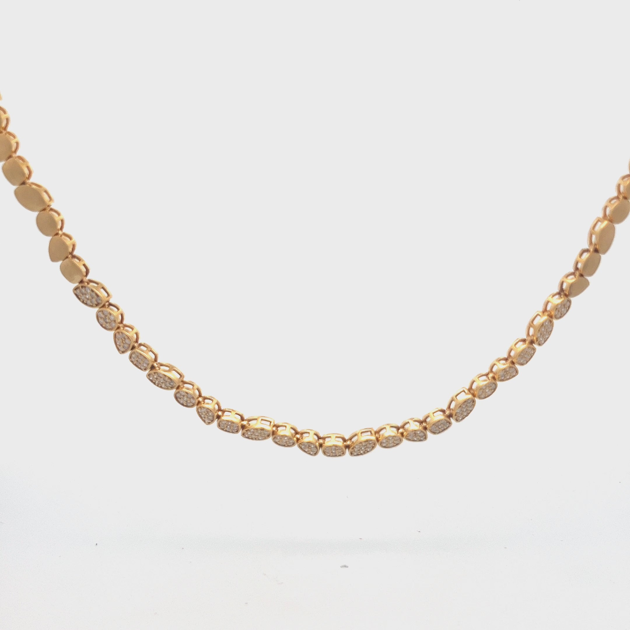 Multi Shape Diamond Pavé Necklace (1.15 ct.) in 14K Gold