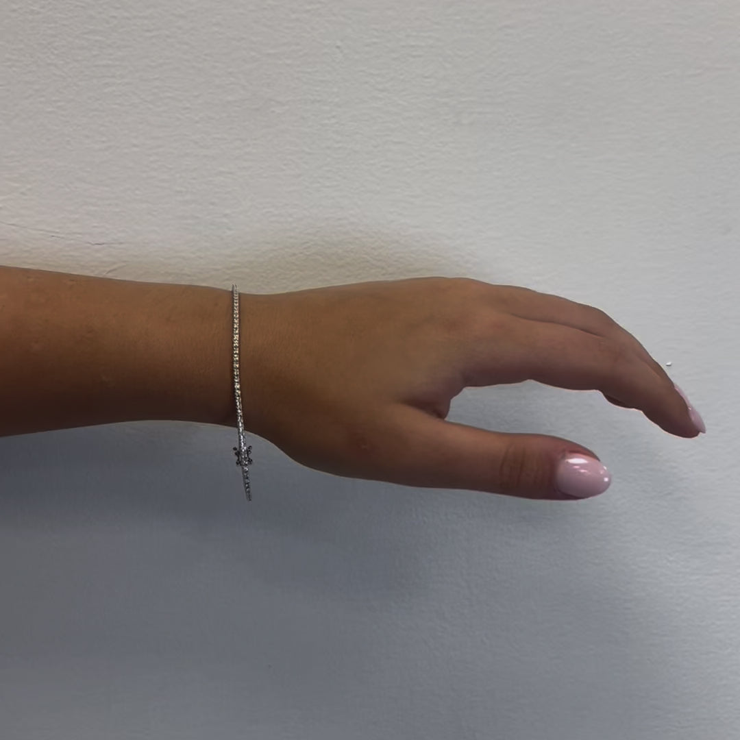 Diamond Tennis Bracelet (1.00 ct.) 4-Prongs Setting - Made in Italy