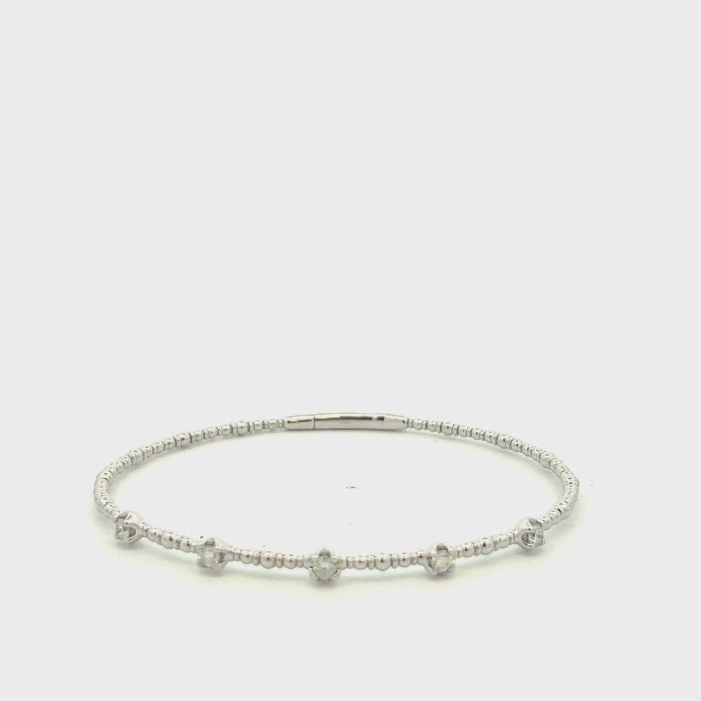 Diamond Flexible Bangle Bracelet (0.35 ct.) in 14K Gold