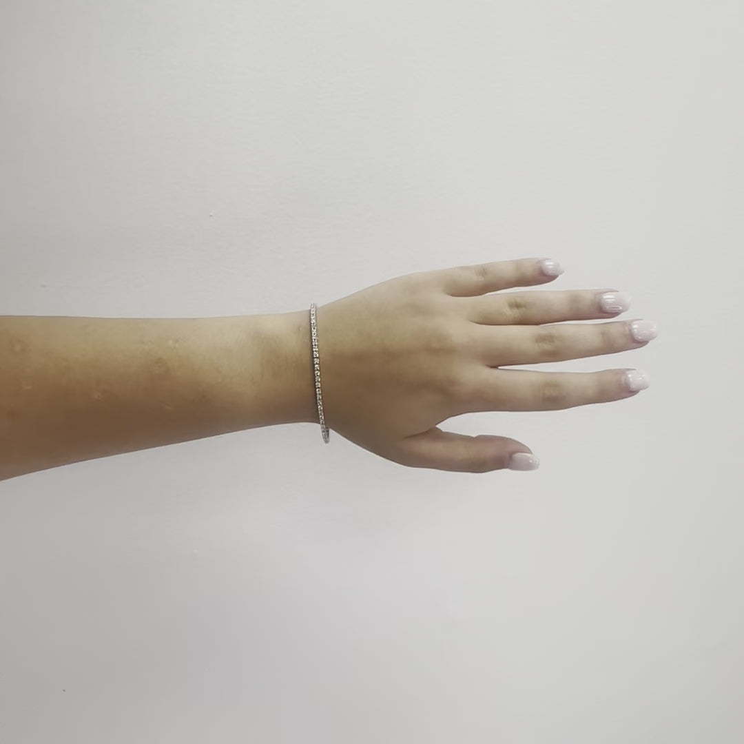 Diamond Tennis Bracelet (2.50 ct.) 4-Prongs Setting - Made in Italy