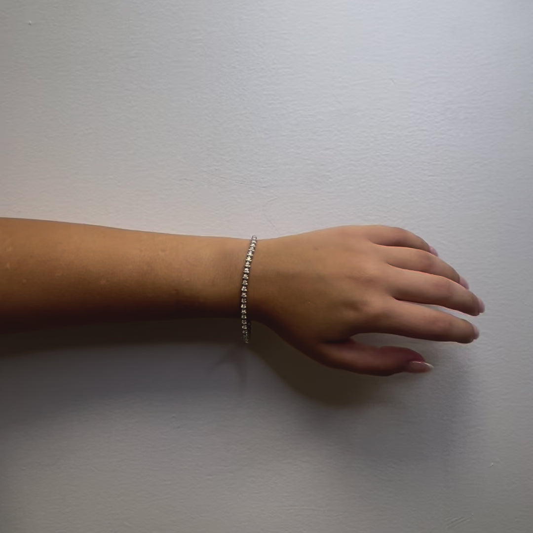 Diamond Tennis Bracelet (2.00 ct.) 1.8 mm Buttercup Setting in 14K Gold