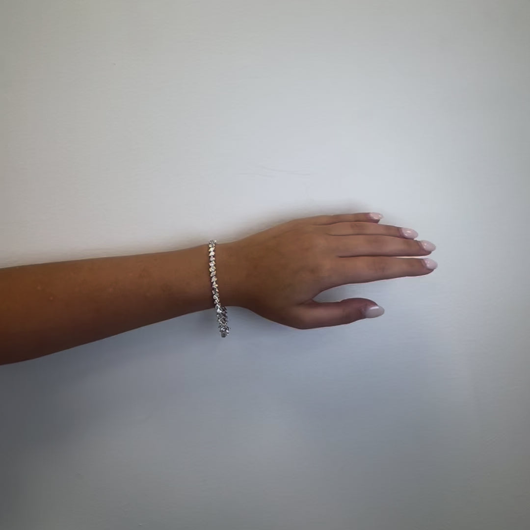 Fancy Multi Shape Diamond Bracelet (8.61 ct.) 18K Gold