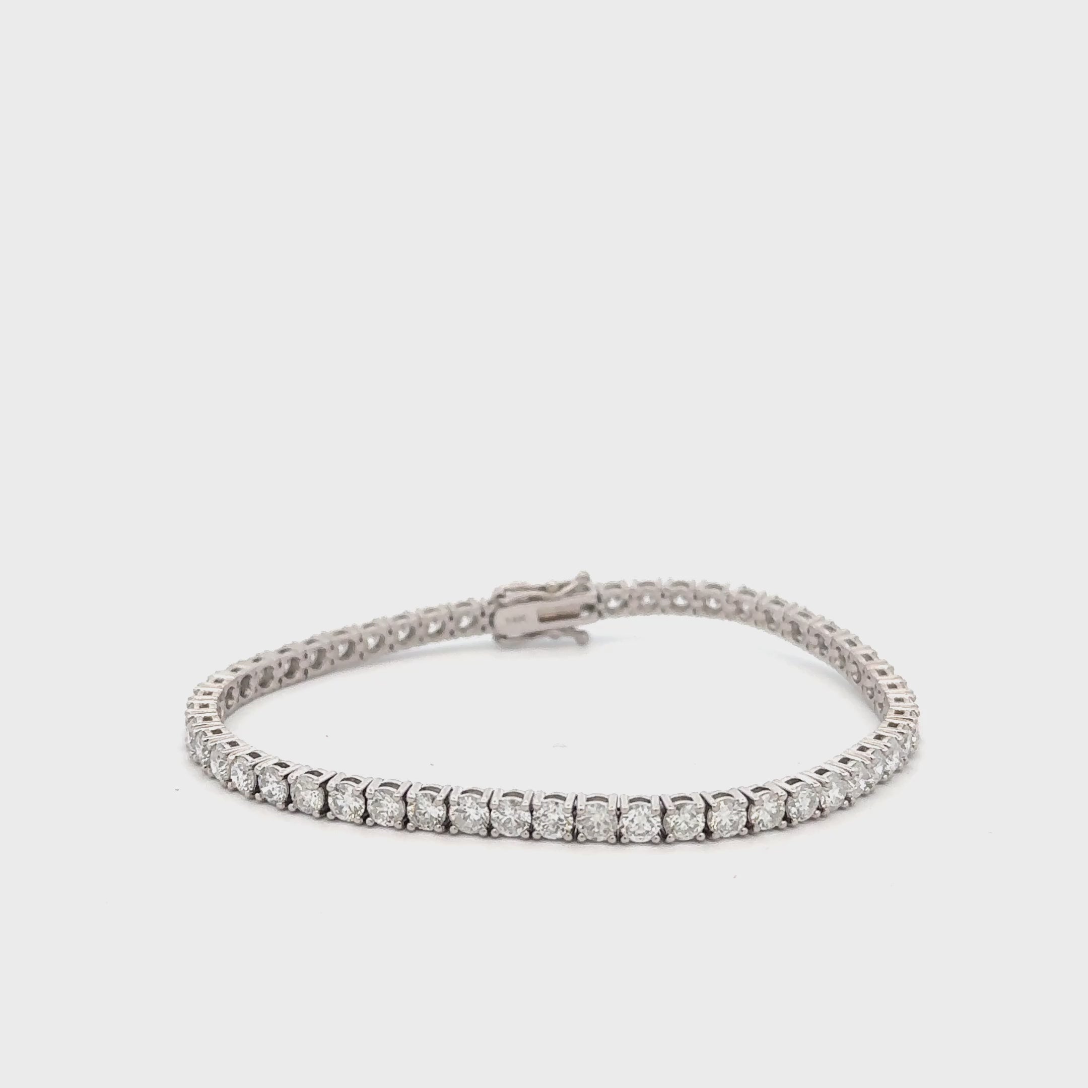 Diamond Tennis Bracelet (7.00 ct.) 3.7 mm 4-Prongs Setting in 14K Gold