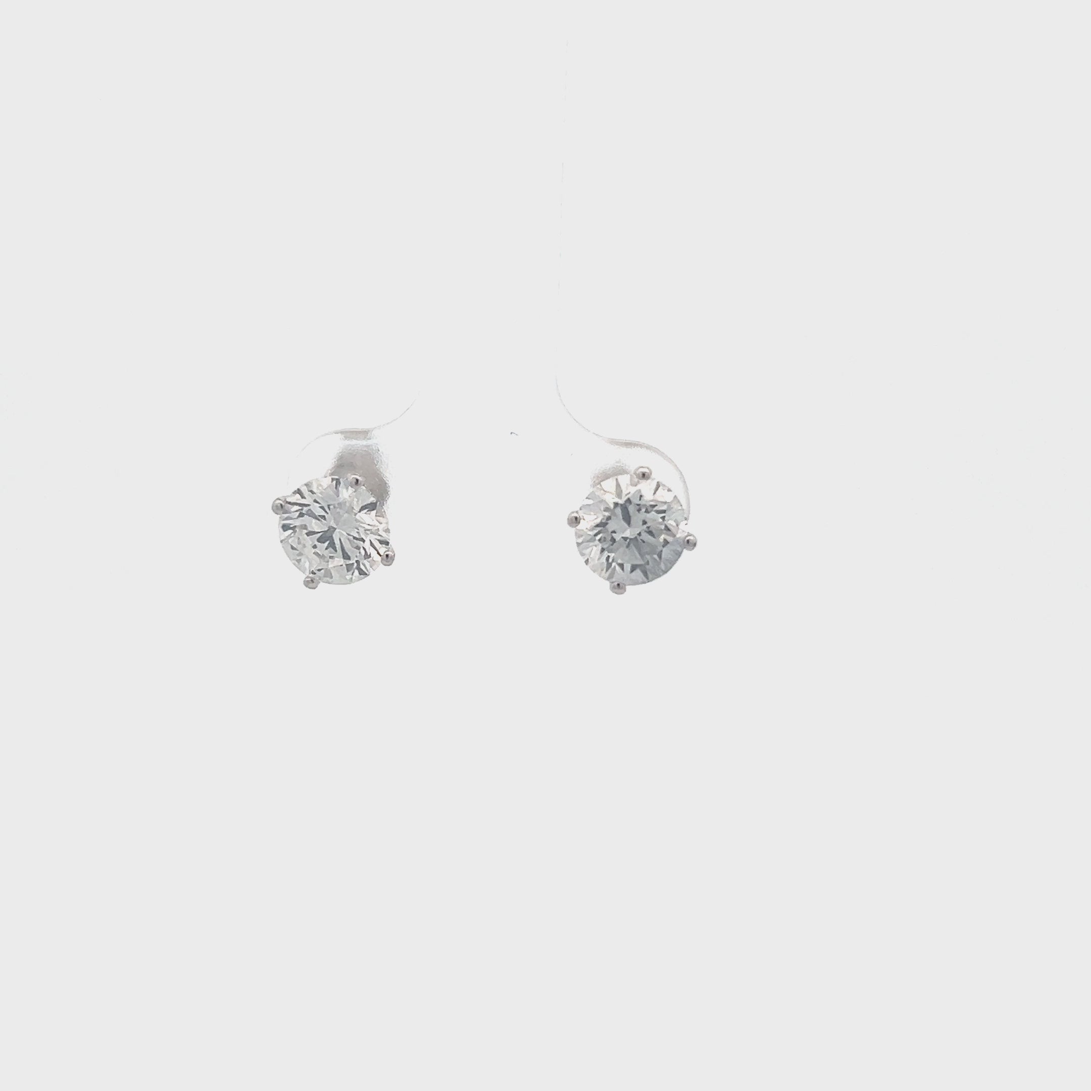 Ready to Ship Lab Grown Diamond Stud Earrings (2.00 ct.) in 14K Gold