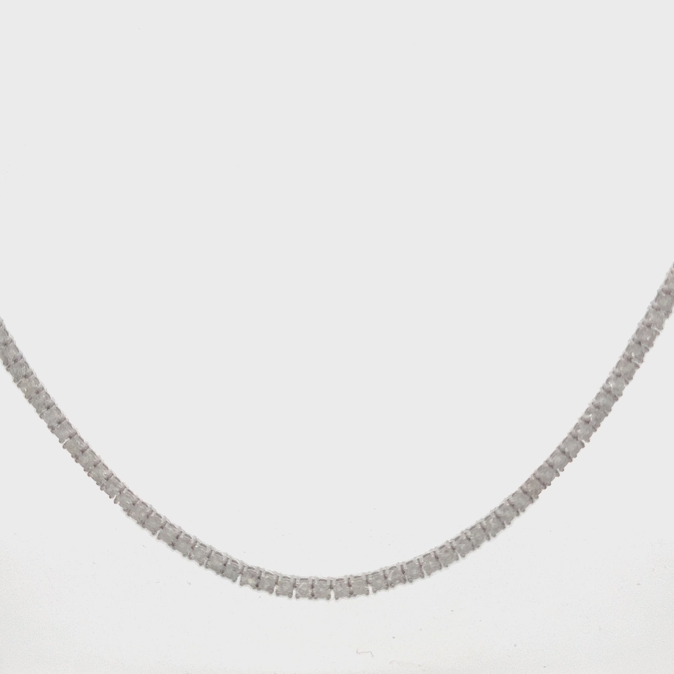 Showroom Collection Diamond Tennis Necklace (8.00 ct.) 2.5 mm 4-Prongs Setting in 14K Gold