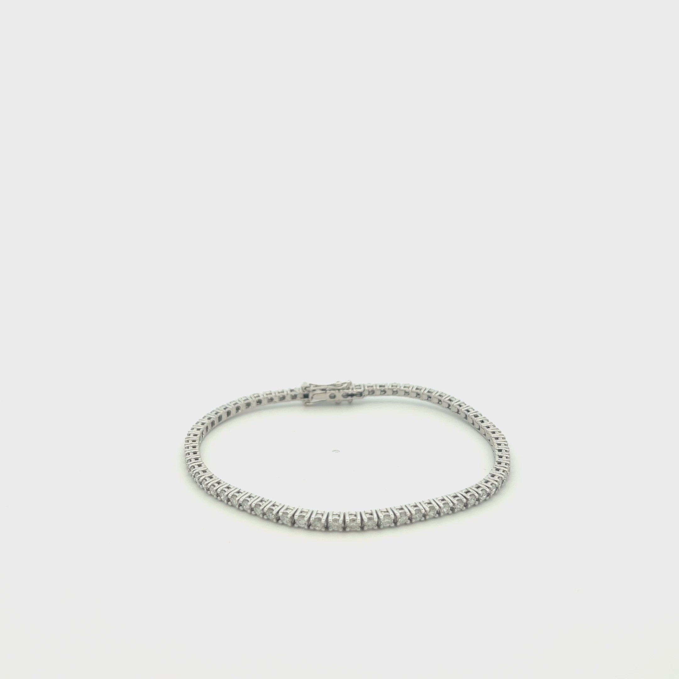 Diamond Tennis Bracelet (2.50 ct.) 4-Prongs Setting - Made in Italy