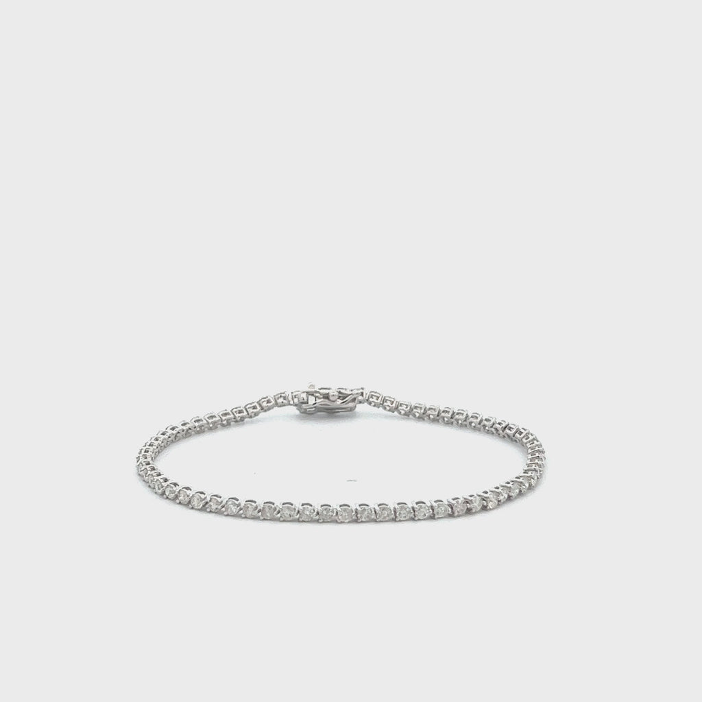 Diamond Tennis Bracelet (1.50 ct.)  1.7 mm 3-Prongs Setting in 14K Gold