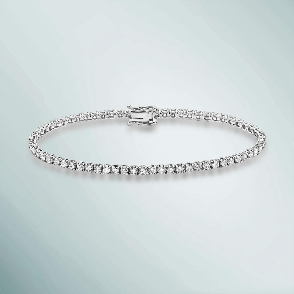 Diamond Tennis Bracelet (6.00 ct.) 3.2 mm 4-Prongs Setting in 14K Gold