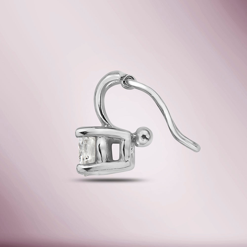 Natural Diamond Solitaire Pendant  (0.20 ct.) in 14K Gold, compatible for Tennis Necklaces