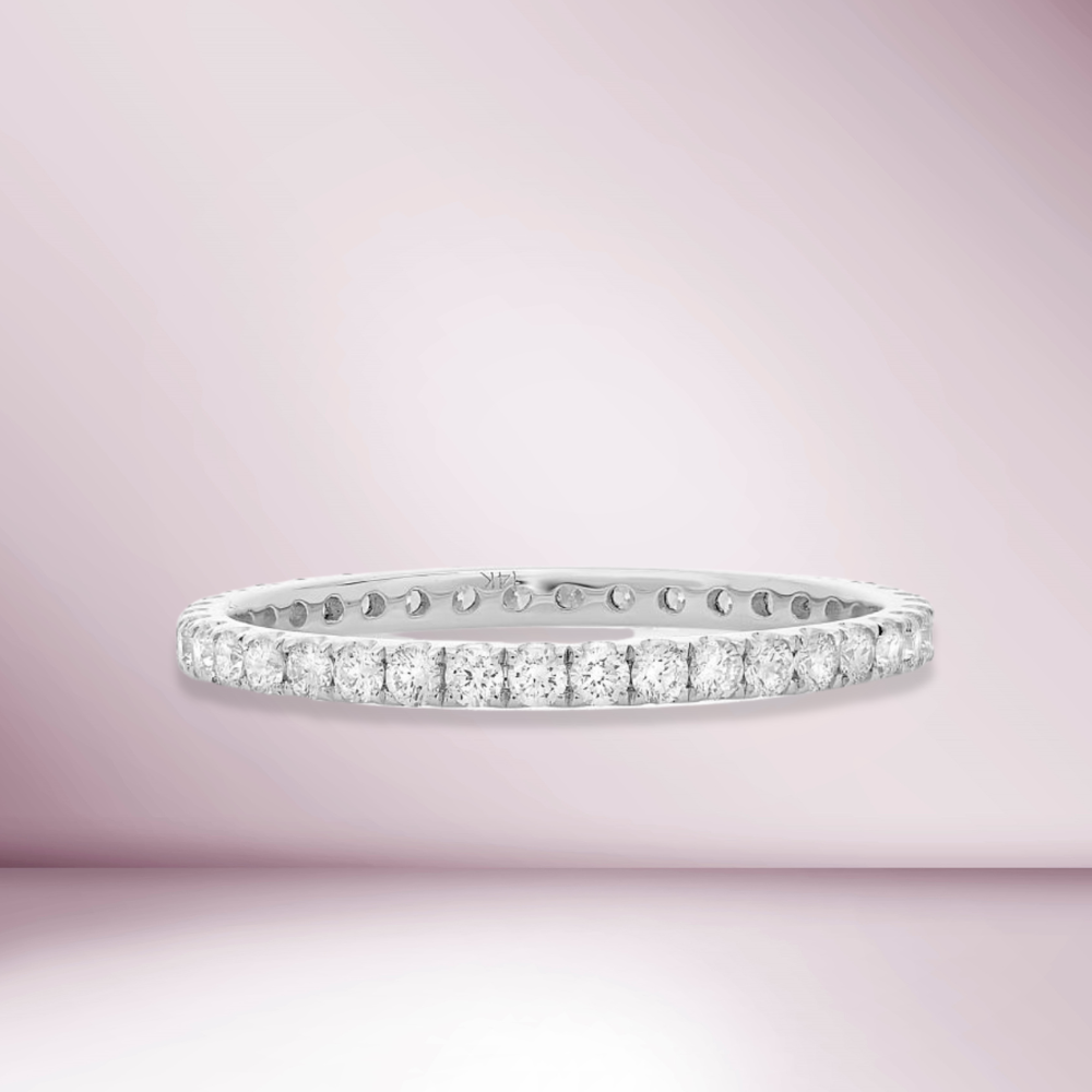 Diamond Eternity Band in 14K Gold, 2.20 mm wide