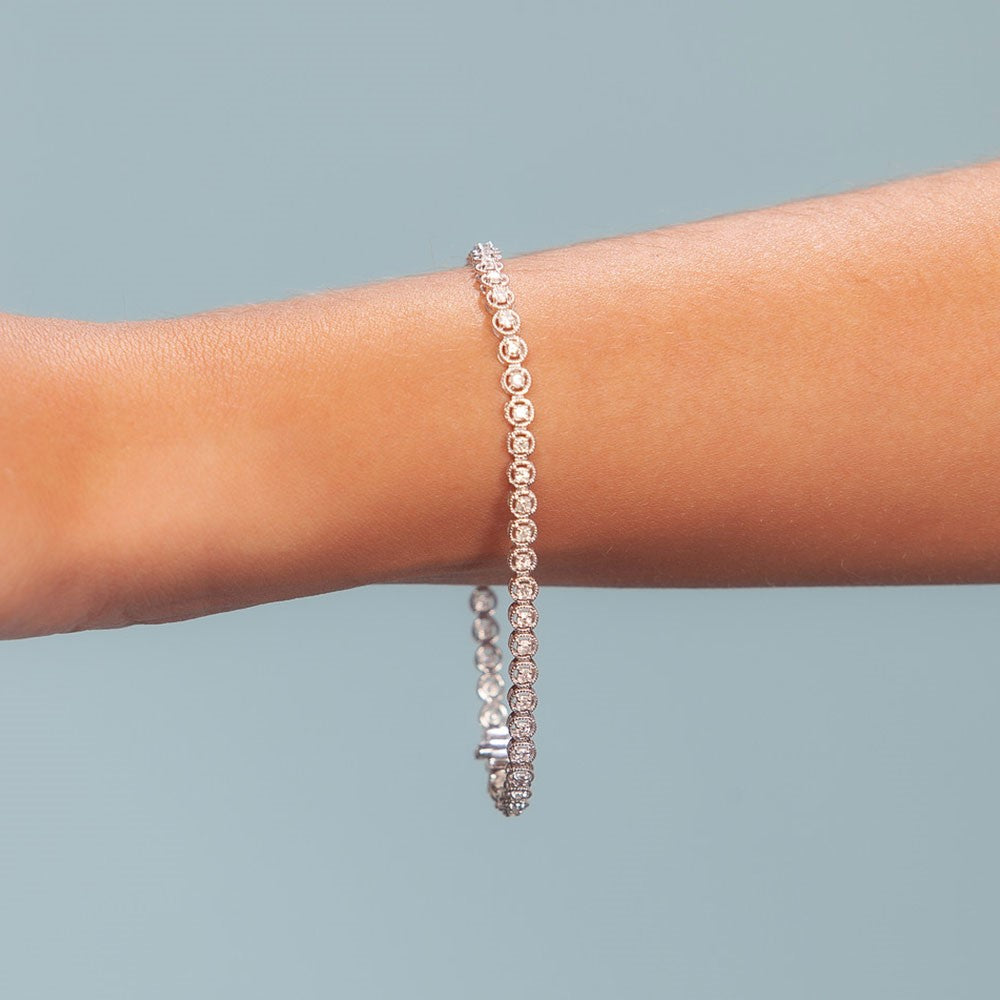 Diamond Tennis Bracelet (1.00 ct.) 1.75 mm 4-Prongs Setting in 14K Gold