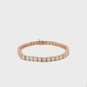 Diamond Tennis Bracelet (14.00 ct.) 4.50 mm 4-Prongs Setting in 14K Gold