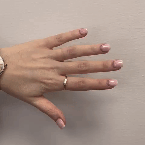 5 Diamonds Baguette Ring (0.23 ct.) 2-Prongs Setting in 14K Gold