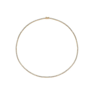 Diamond Tennis Necklace (9.30 ct.) 2.5 mm 4-Prongs Setting in 14K Gold