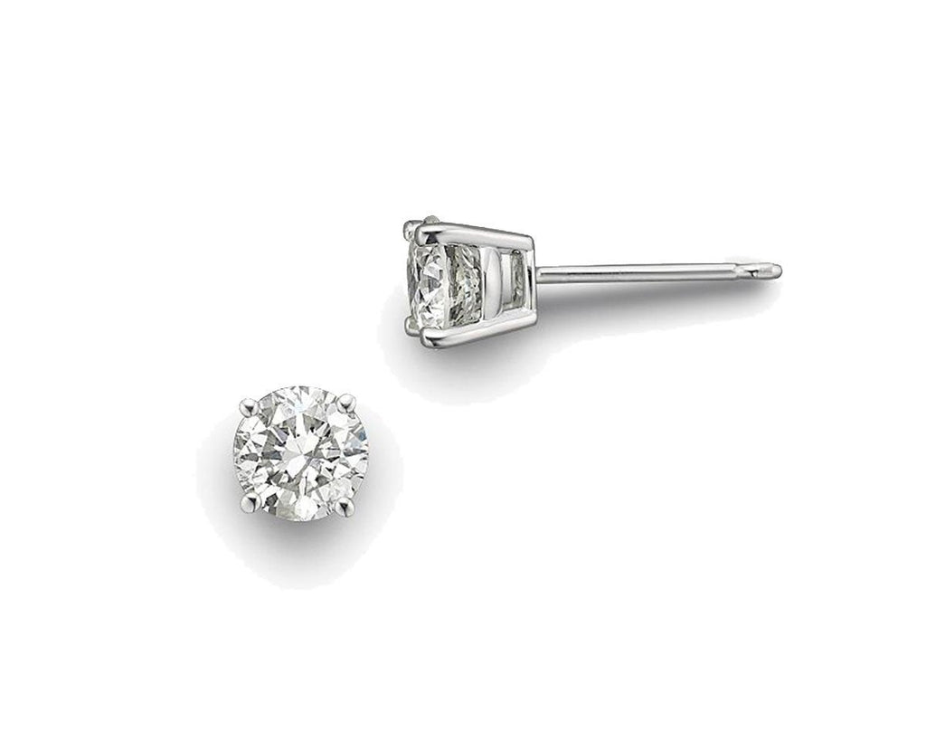 Colorless Round Diamond Stud Earring (0.20 ct.) in 14K Gold